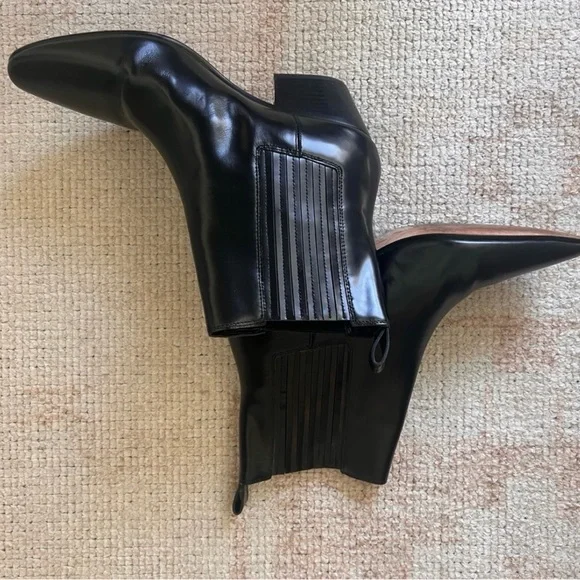 J. Crew Black Leather Piper Ankle Booties - Picture 1 of 9